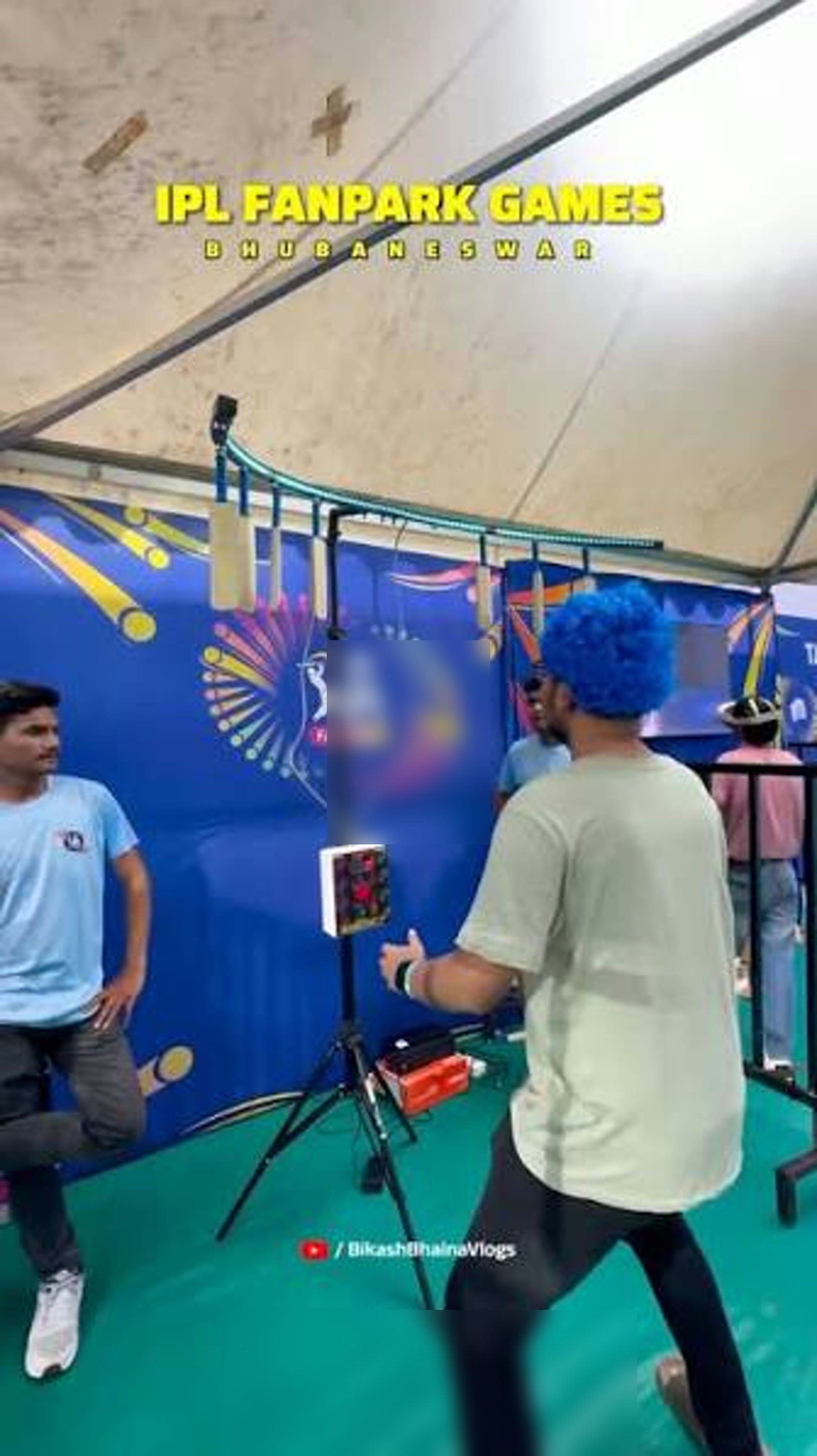 IPL Fan Park Falling Bat kinetic install