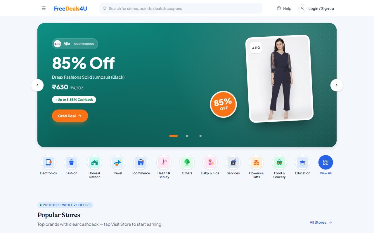 FreeDeals4U website