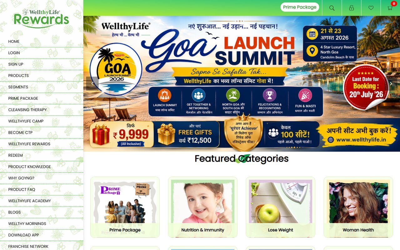 WellthyLife website