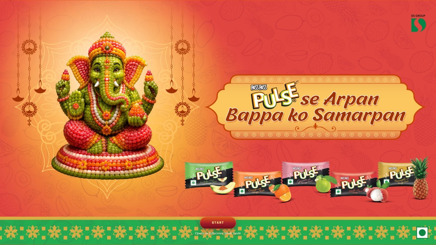 Pulse se Arpan Ganesh Chaturthi kiosk